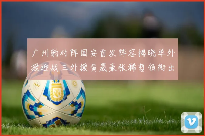 广州豹对阵国安首发阵容揭晓单外援迎战三外援黄晟豪张稀哲领衔出战